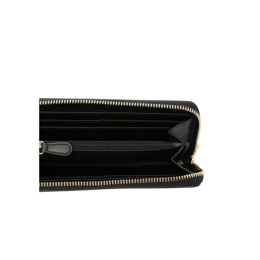 Love Moschino Gold-Tone Logo Lettering Black Wallet