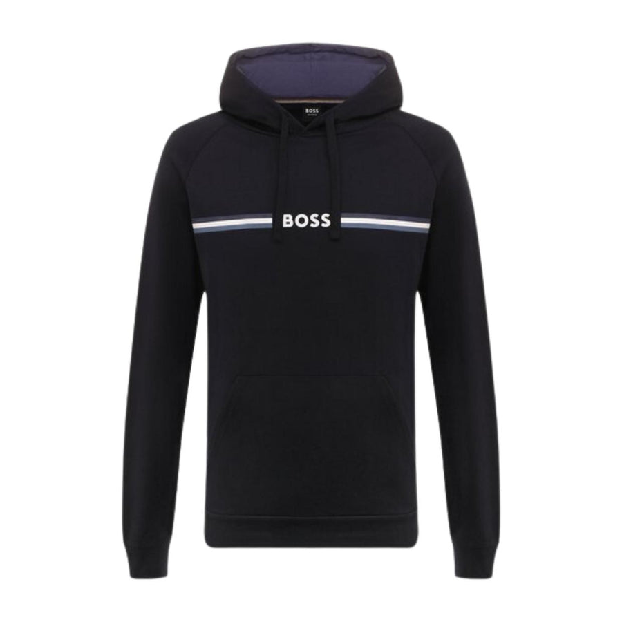 BOSS Printed Logo Dark Blue Authentic Hoodie