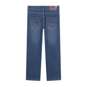 Billieblush Kids Heart Sequins Denim Jeans