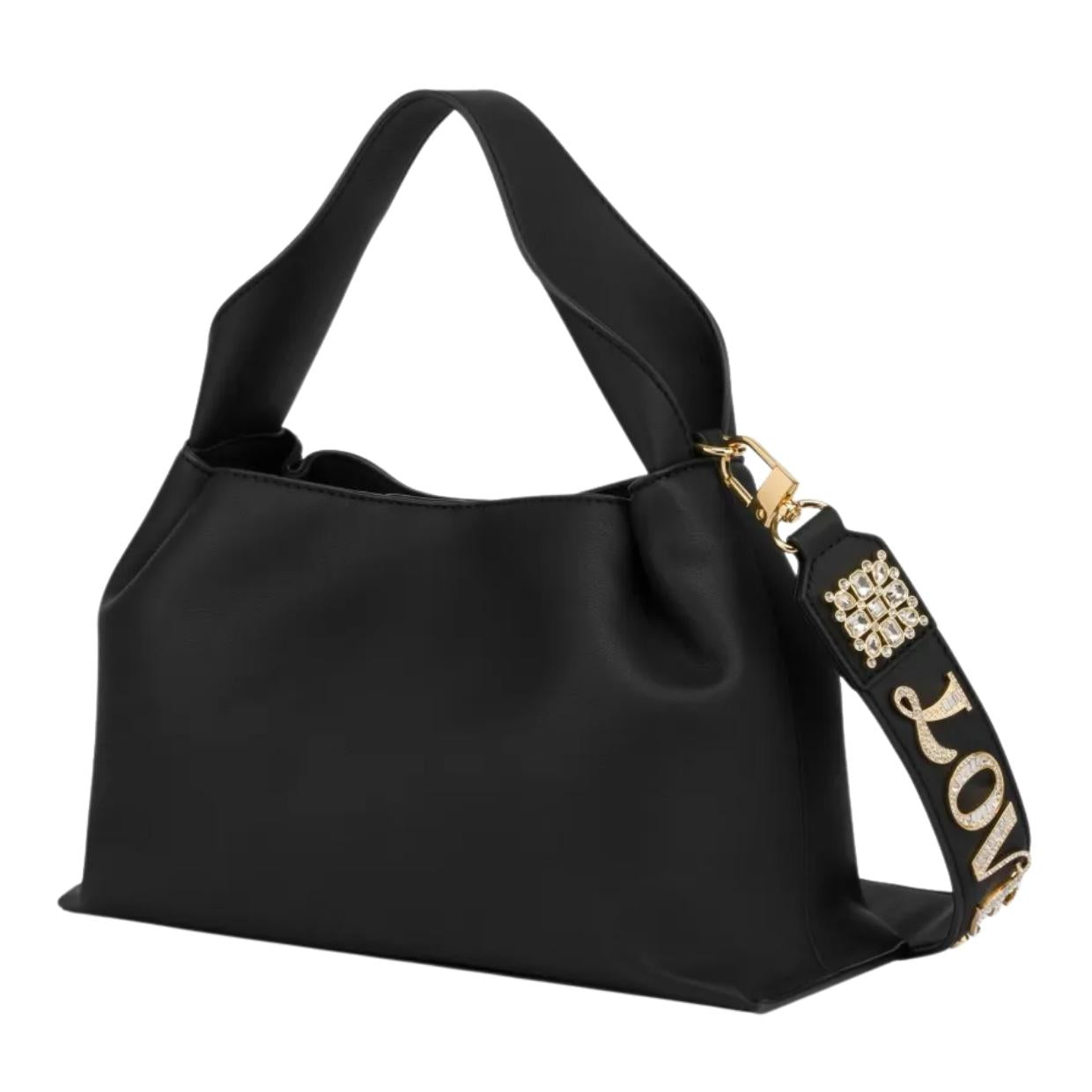 Love Moschino Logo Black Tote Bag