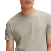 BOSS Tales Logo Patch Beige T-Shirt