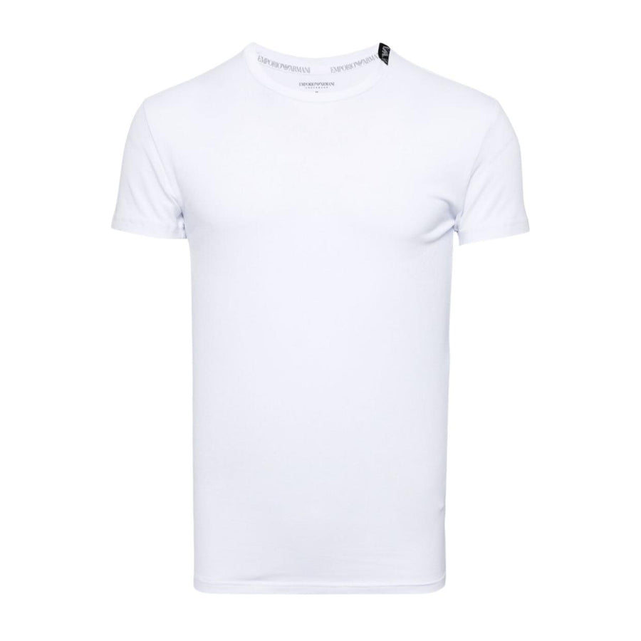 Emporio Armani Bodywear Logo Tag White T-Shirt