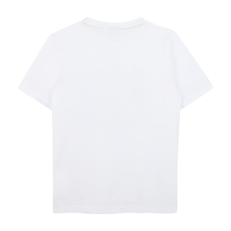 BOSS Kids Printed Trio Logo White T-Shirt