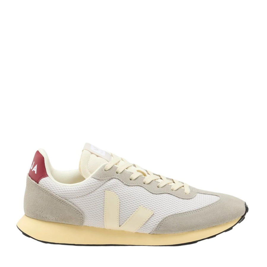 VEJA Rio Branco II AlveoMesh Light Grey Marsala Trainers