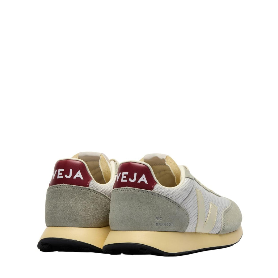 VEJA Rio Branco II AlveoMesh Light Grey Marsala Trainers