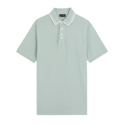 Emporio Armani Micro Eagle Logo Green Polo Shirt