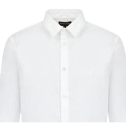 Emporio Armani Stretch Nylon-Blend White Shirt