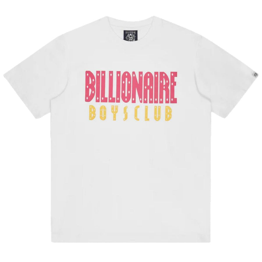 Billionaire Boys Club Straight Logo White T-Shirt