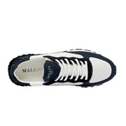 Mallet London Popham Perf Navy Silver Trainers