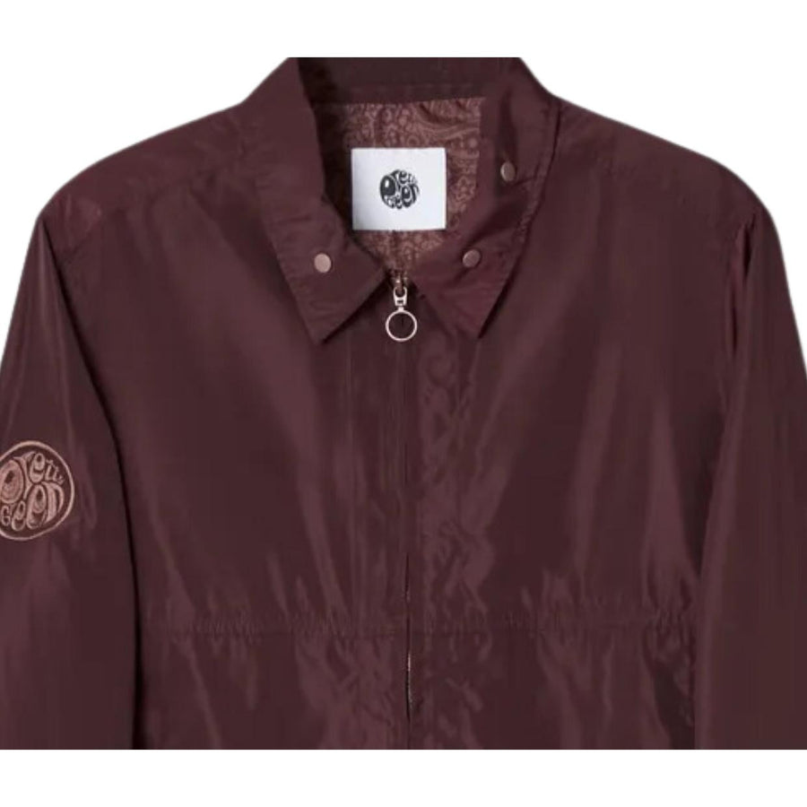 Pretty Green Porter Lightweight Burgundy Overshirt