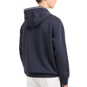 Emporio Armani Jacquard Logo Dark Navy Hoodie