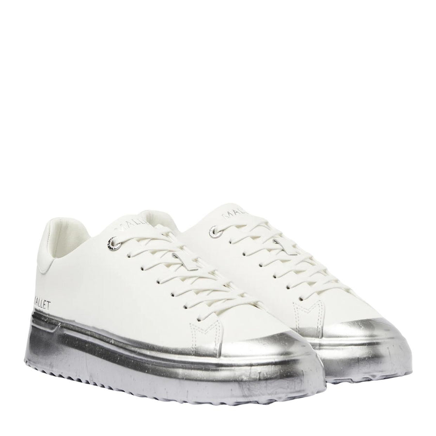 Mallet London GRFTR Lite Silver Dip Trainers