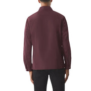 Pretty Green Porter Lightweight Burgundy Overshirt