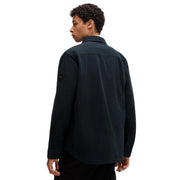 BOSS Lerato-M Oversize Fit Dark Navy Overshirt