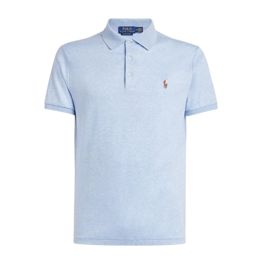 Polo Ralph Lauren Slim Fit Embroidered Pony Blue Polo Shirt