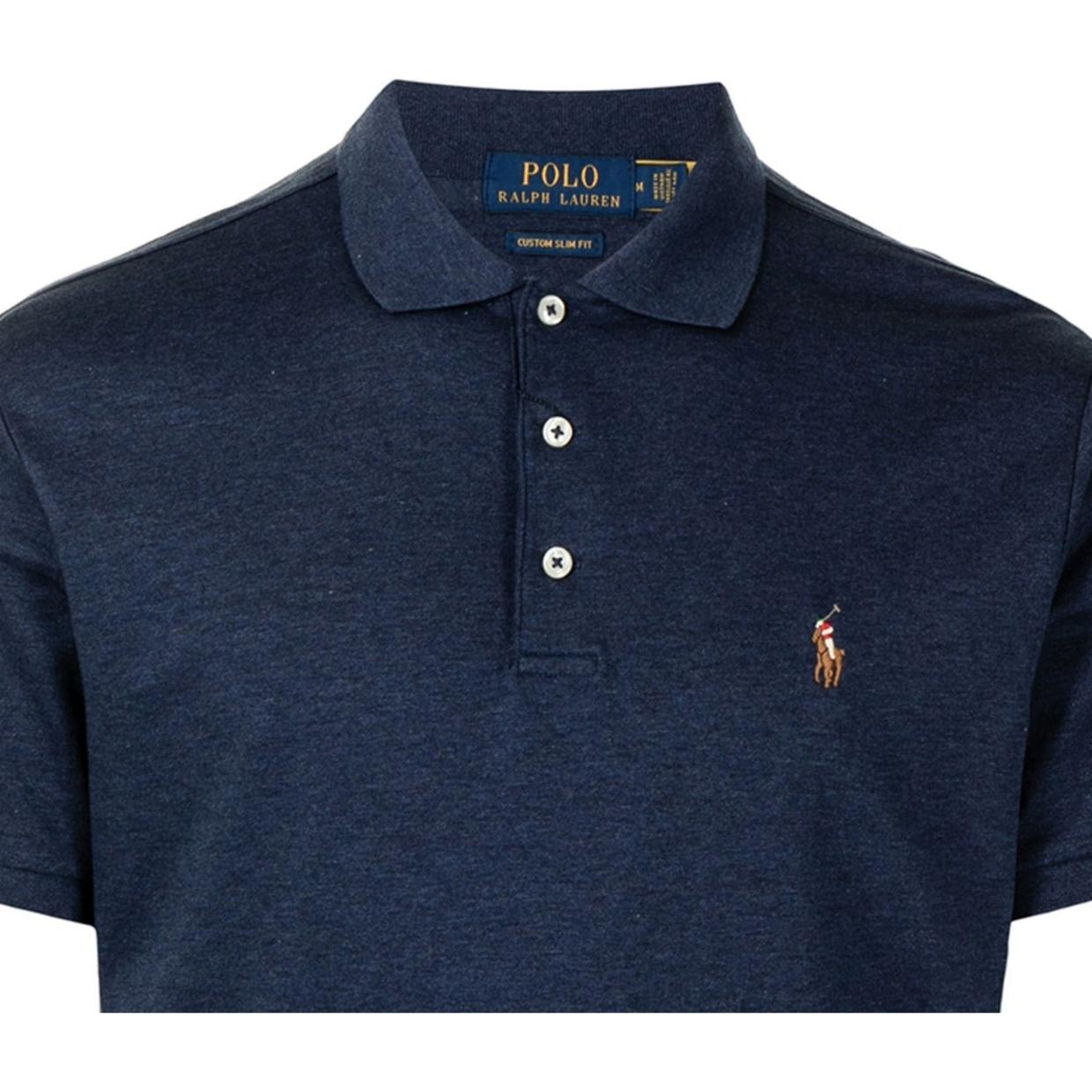 Polo Ralph Lauren Embroidery Logo Spring Navy Polo Shirt