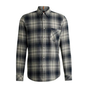 BOSS Rickert-M Regular Fit Light Grey Shirt