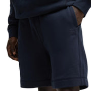 BOSS Logo Patch Sewalk Dark Blue Sweat Shorts