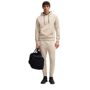 BOSS Regular Fit Soody Rib Beige Hoodie