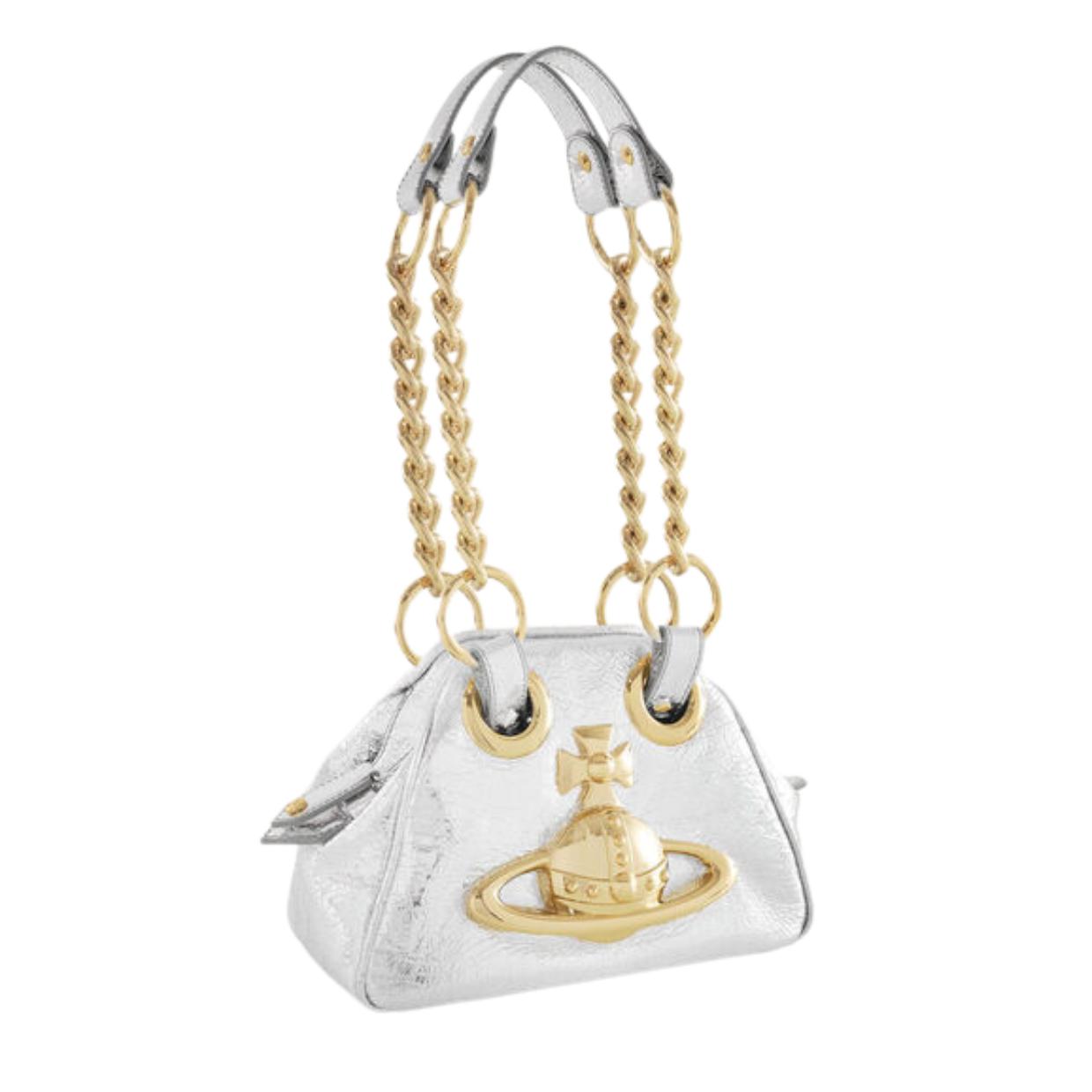 Vivienne Westwood Silver Archive Orb Handbag