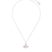 Vivienne Westwood Platinum/Lilac Agnatha Bas Releif Pendent