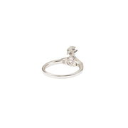 Vivienne Westwood Platinum/White Allie Ring