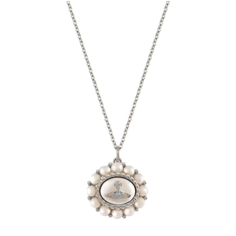 Vivienne Westwood Amaya Platinum/Creamrose Pearl Pendent