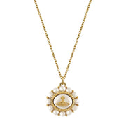 Vivienne Westwood Amaya Gold/Creamrose Pearl Pendent