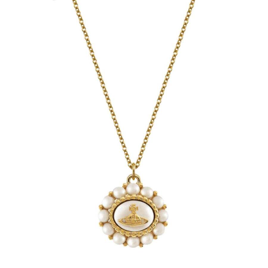 Vivienne Westwood Amaya Gold/Creamrose Pearl Pendent