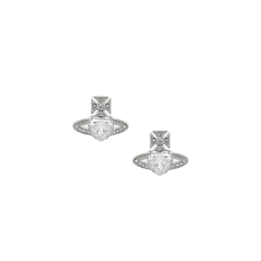 Vivienne Westwood Ariella Platinum/White Earrings