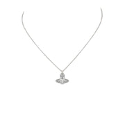 Vivienne Westwood Platinum/White Ariella Pendent