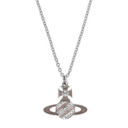 Vivienne Westwood Silver Crystal Assita Bas Relief Pendent