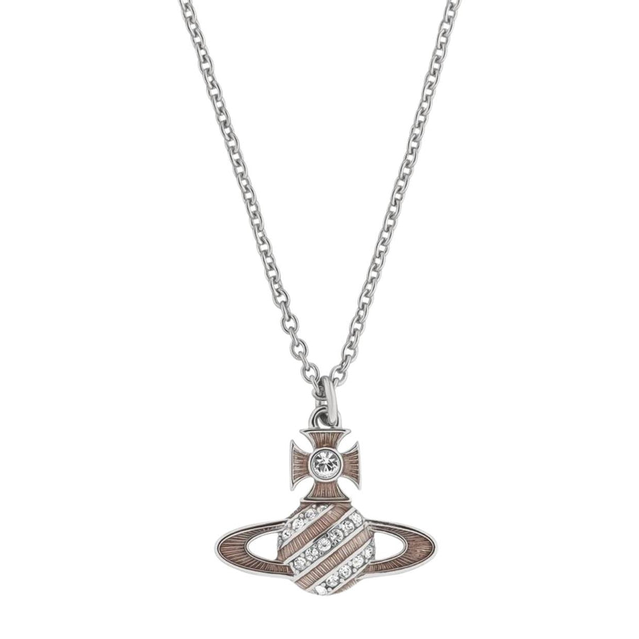 Vivienne Westwood Silver Crystal Assita Bas Relief Pendent