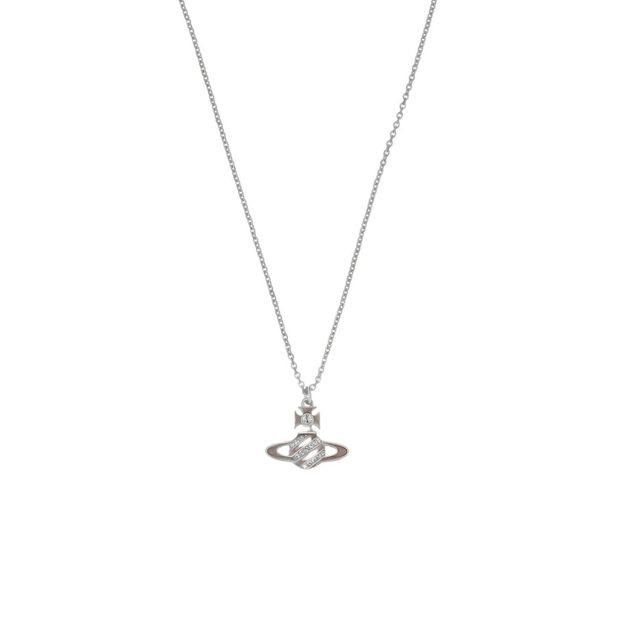 Vivienne Westwood Silver Crystal Assita Bas Relief Pendent