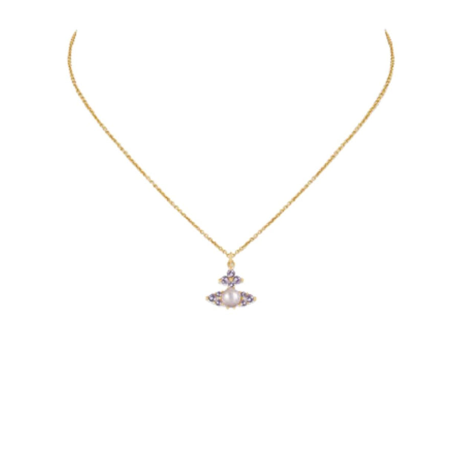 Vivienne Westwood Feodora Gold/Light Purple Pendent