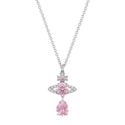 Vivienne Westwood Ismene Drop Platinum/Pink Pendent