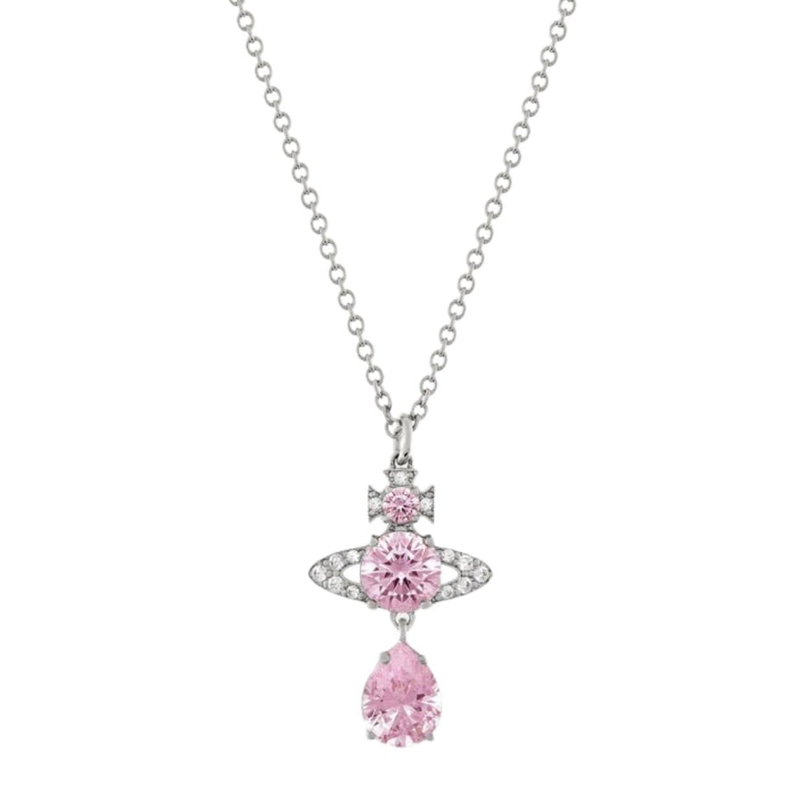 Vivienne Westwood Ismene Drop Platinum/Pink Pendent