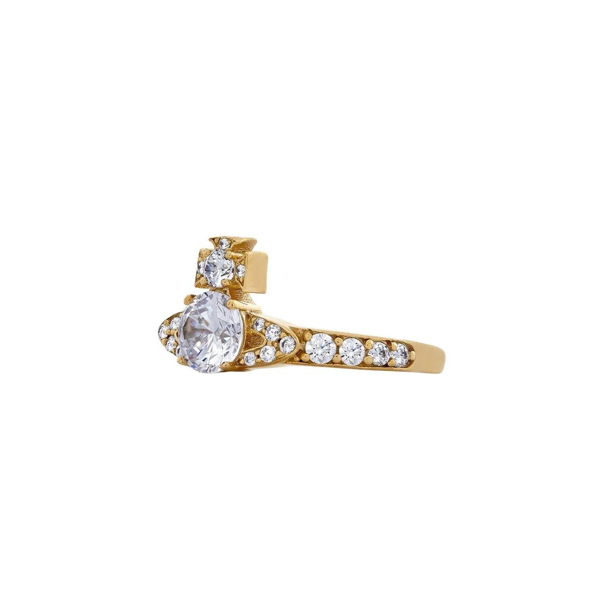 Vivienne Westwood Ismene Gold/White Ring