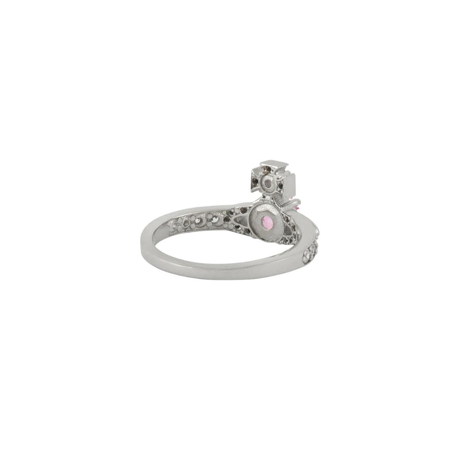 Vivienne Westwood Ismene Platinum/Pink Ring