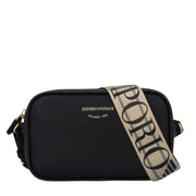 Emporio Armani Printed Logo Black Camera Bag