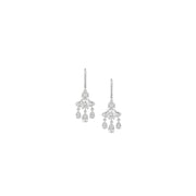 Vivienne Westwood Joaquina Platinum/White Earrings