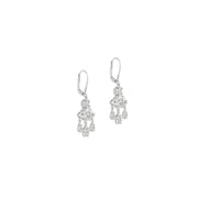 Vivienne Westwood Joaquina Platinum/White Earrings