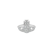 Vivienne Westwood Little Orb Platinum/White Ring