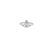 Vivienne Westwood Platinum White Reina Petite Ring