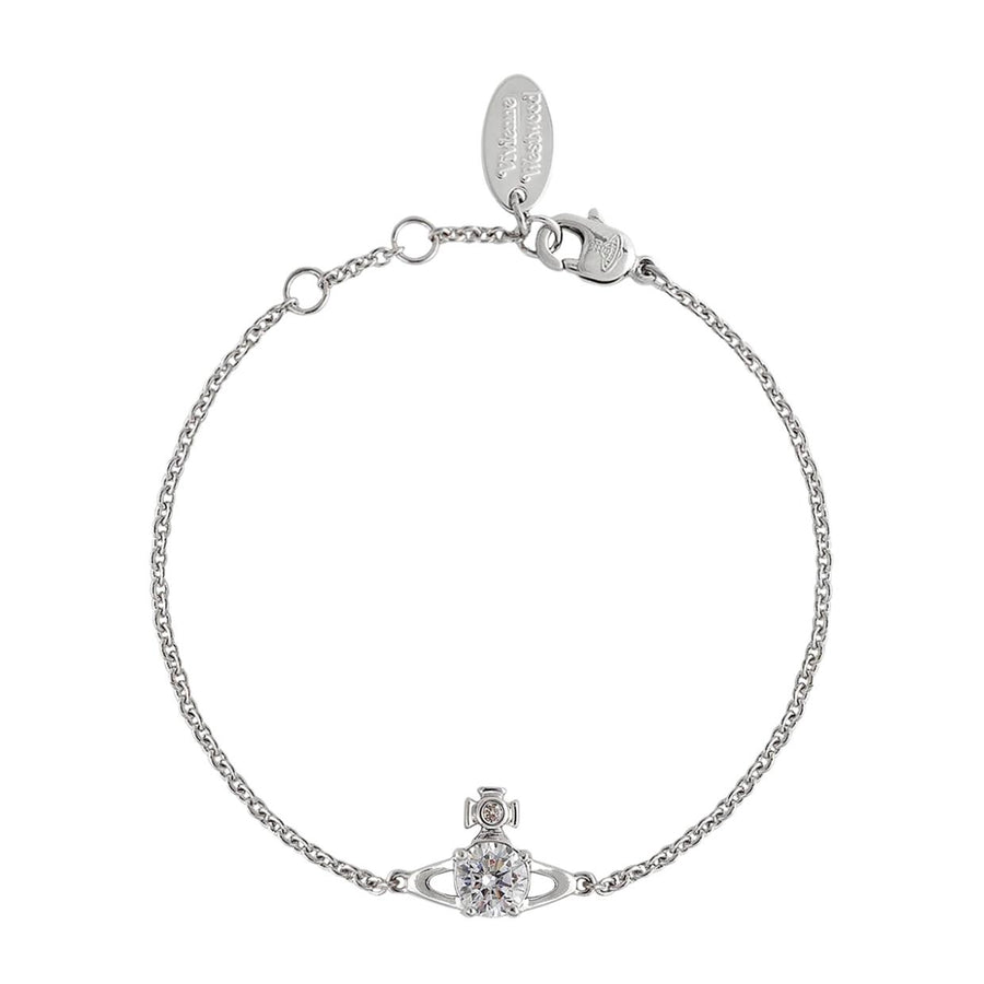 Vivienne Westwood Reina Platinum White Small Bracelet