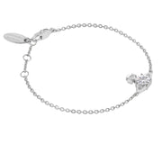 Vivienne Westwood Reina Platinum White Small Bracelet