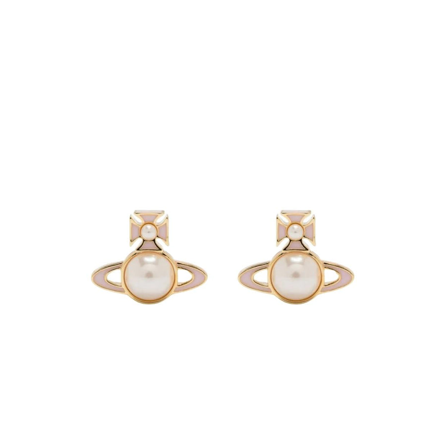 Vivienne Westwood Tillya Gold/Light Pink Earrings