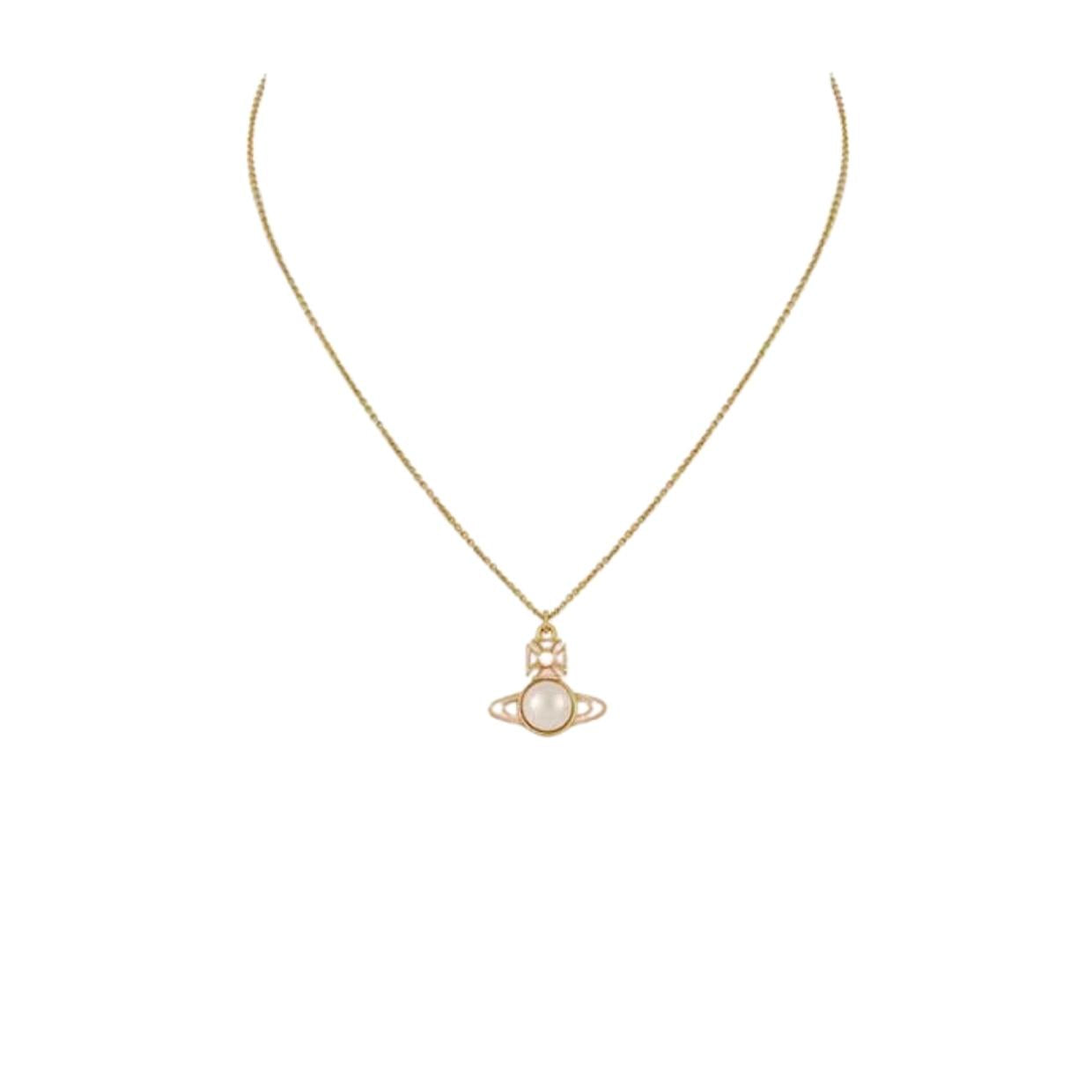 Vivienne Westwood Tillya Gold/Light Pink Pendent