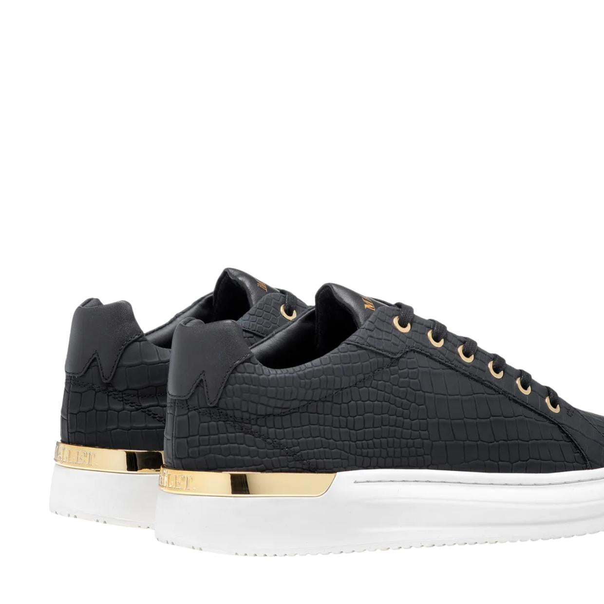 Black and best sale gold mallet trainers