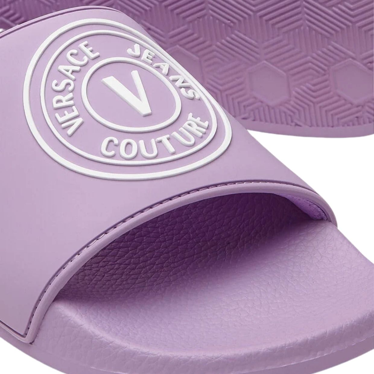 Purple best sale versace slides